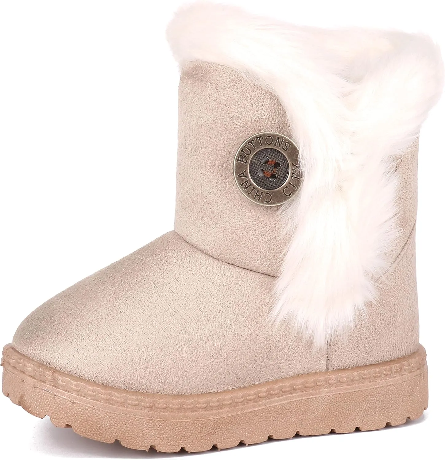 Femizee Girls Boys Warm Winter Boots Kids Outdoor Snow Boots(Toddler/Little Kid)