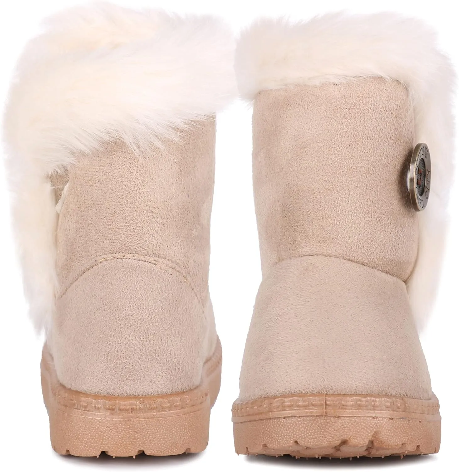 Femizee Girls Boys Warm Winter Boots Kids Outdoor Snow Boots(Toddler/Little Kid)