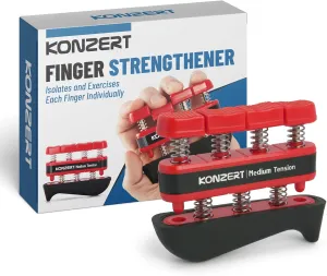 Finger Strengthener - Grip Strength Trainer, Forearm & Hand Gripper Exerciser, Strengthening Grip for Therapy, Guitar Handgrip, Wrist Strengtheners