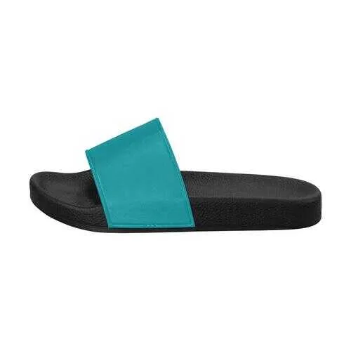 Flip-Flop Sandals, Teal Green Women's Slides