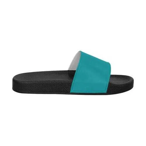 Flip-Flop Sandals, Teal Green Women's Slides