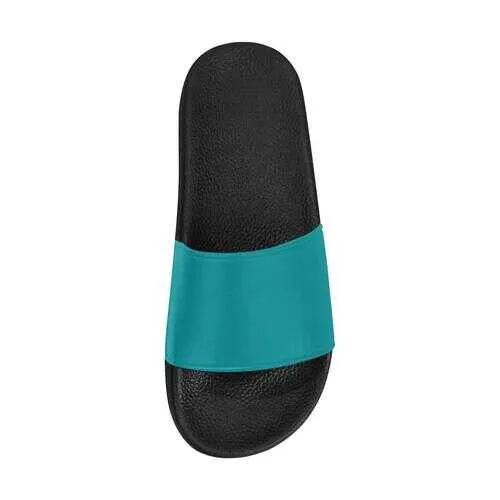 Flip-Flop Sandals, Teal Green Women's Slides