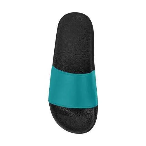 Flip-Flop Sandals, Teal Green Women's Slides