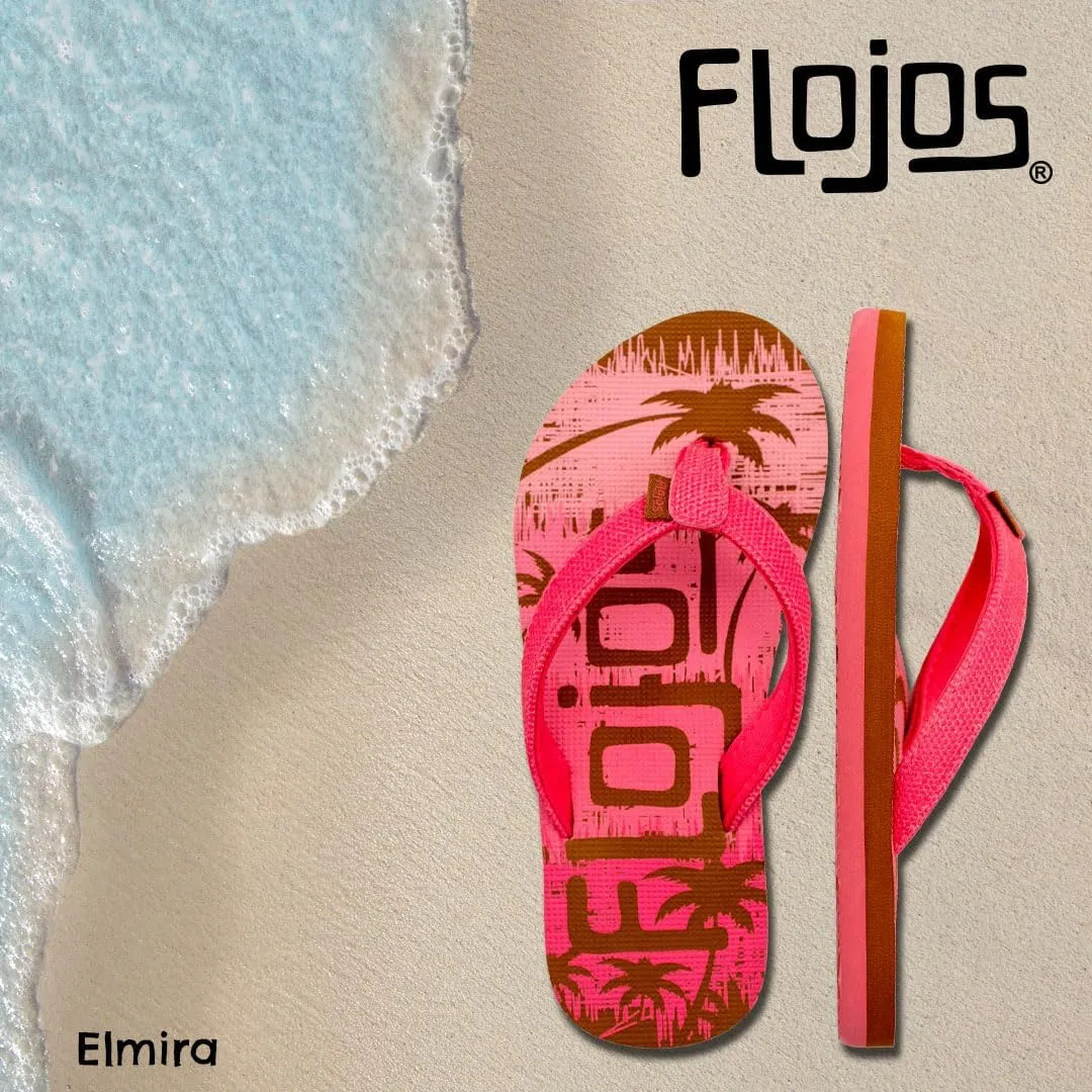 Flojos Elmira Kid's Sandal, Textured Faux Leather Upper W/Fabric Liner