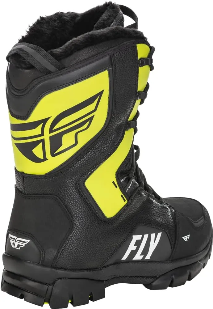 Fly Racing Marker Snow Boot (Black/Grey/Hi-Vis, 9)