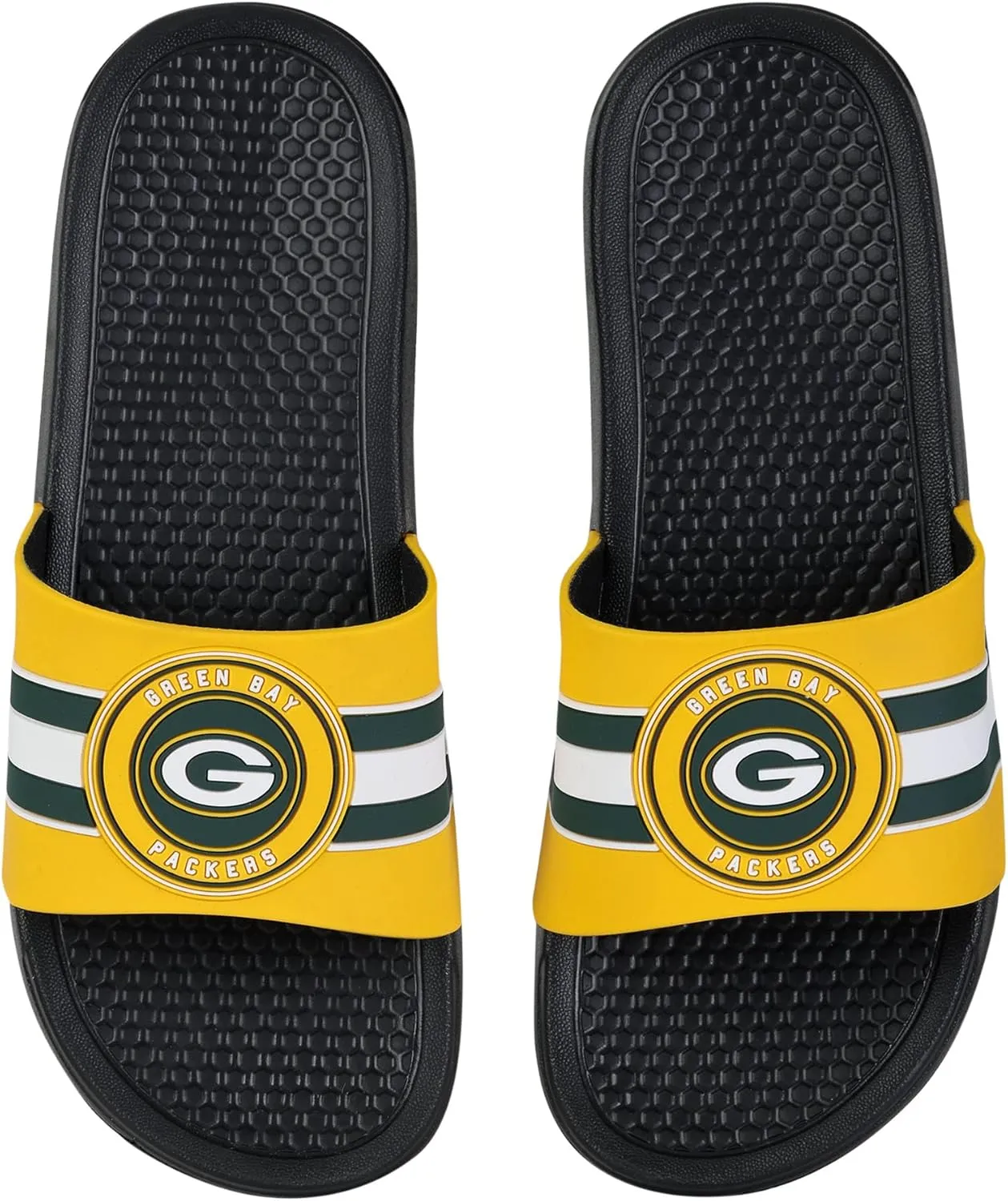 FOCO NFL Raised Stripe Slide Sandal