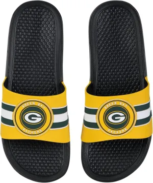 FOCO NFL Raised Stripe Slide Sandal