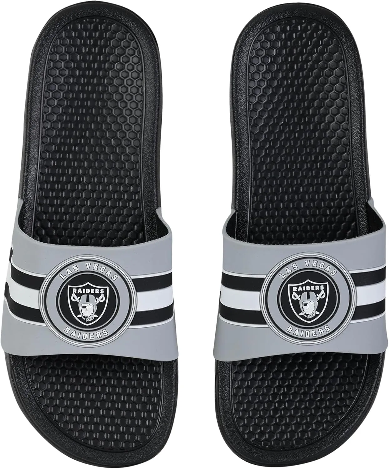 FOCO NFL Raised Stripe Slide Sandal