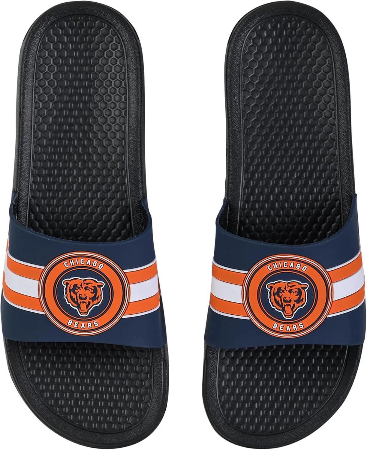 FOCO NFL Raised Stripe Slide Sandal