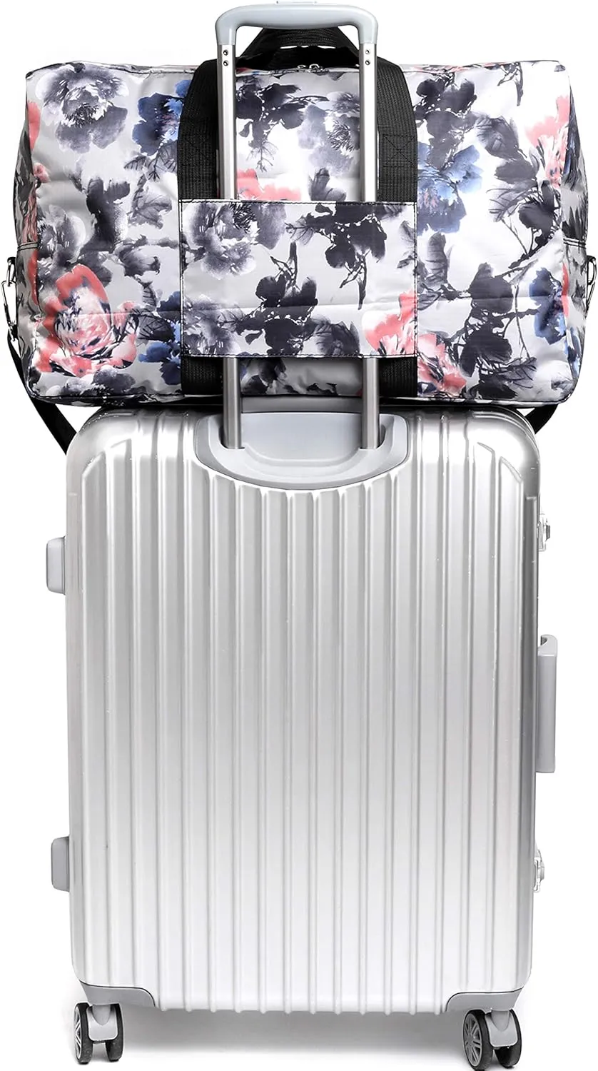 Foldable Large Travel Duffle Bag Waterproof Cute Overnight Carryon Weekender Bag for Women Girl