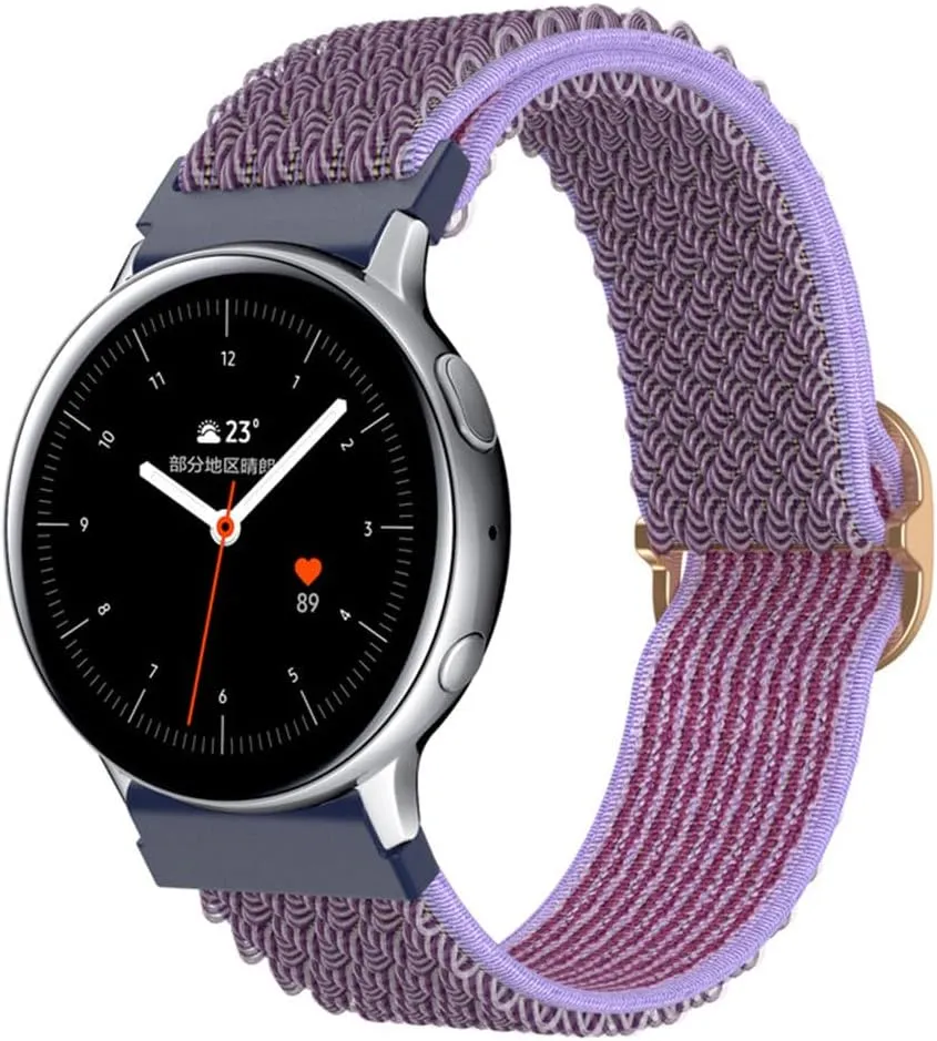 For Samsung watch strapFor Samsung nylon woven watch strap 20/22mm watch strap wave pattern watch strap viscose