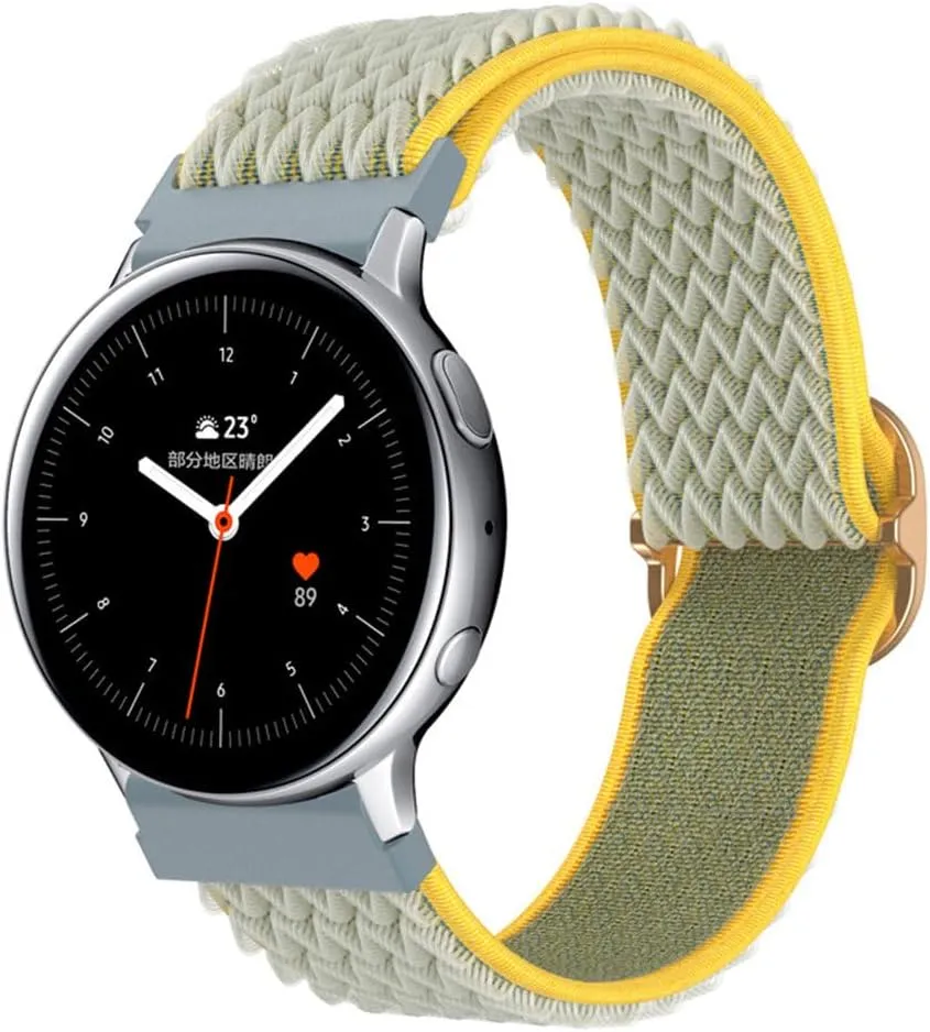 For Samsung watch strapFor Samsung nylon woven watch strap 20/22mm watch strap wave pattern watch strap viscose