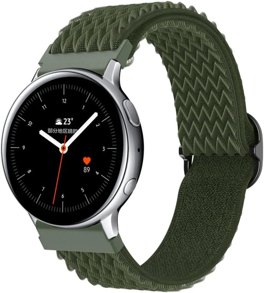 For Samsung watch strapFor Samsung nylon woven watch strap 20/22mm watch strap wave pattern watch strap viscose