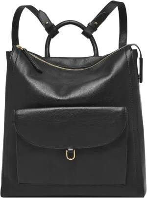Fossil Women's Parker Leather Convertible Backpack Purse Handbag for Women