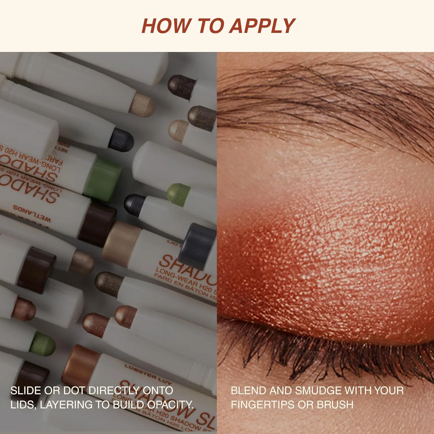Freck Beauty SHADOW SLIDE Long Wear H2O Shadow Stick – Creamy, Waterproof Eyeshadow Crayon, Highly Pigmented, Smudge-Resistant, Easy Glide for All-Day Wear | DEEP DIVE (Cool Toned Gunmetal)