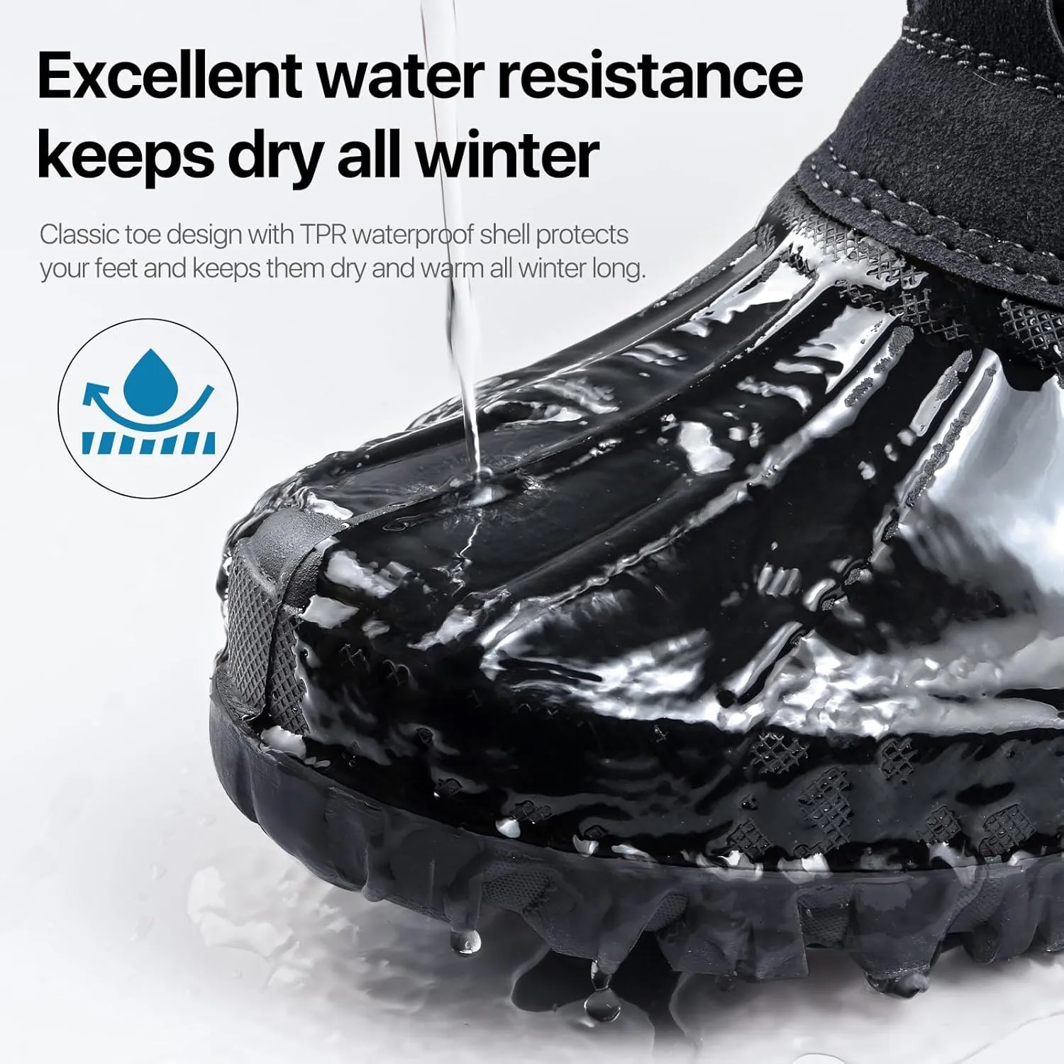 FREE SOLDIER Women's Waterproof Winter Cold Weather Snow Boots for Women Outdoor Fashion Duck Boots Comfortable Insulated
