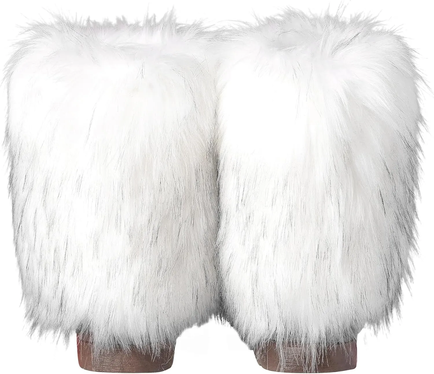 Fuzzy Fluffy Boots for Women Classic Warm Suede Slip On Mid-calf Snow Boot Comfortable Natural Fur Winter Flat Shoes Girl Outdoor Indoor