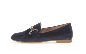 GABOR - 45.211.36 FLAT LOAFER - NAVY SUEDE