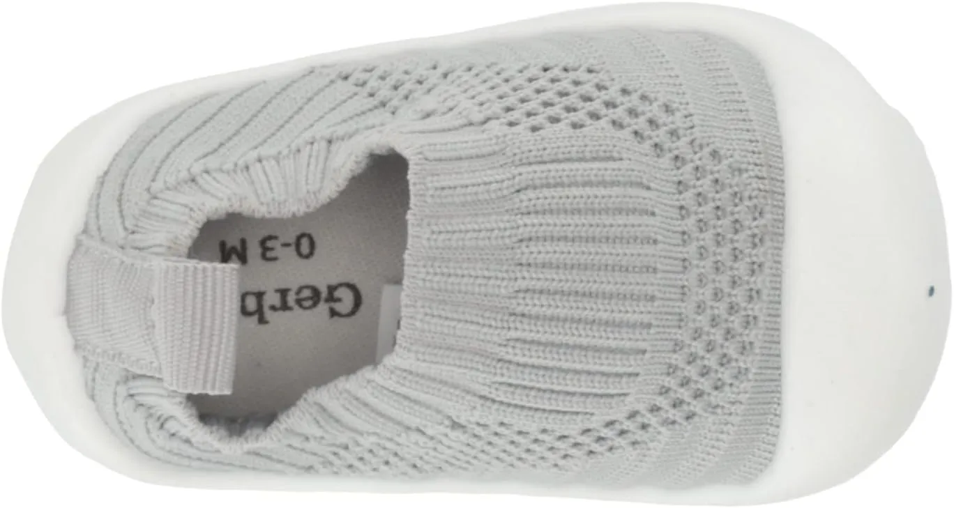 Gerber Baby Girls' Baby Toddler Boy and Girl Stretchy Knit Slip-On Sneaker