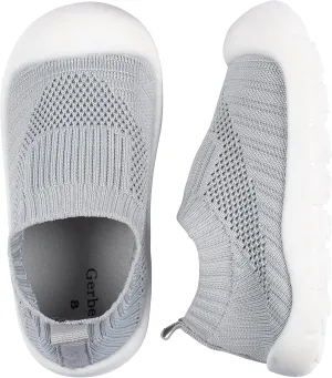 Gerber Kids' Baby Toddler Boy and Girl Stretchy Knit Slip-On Sneaker