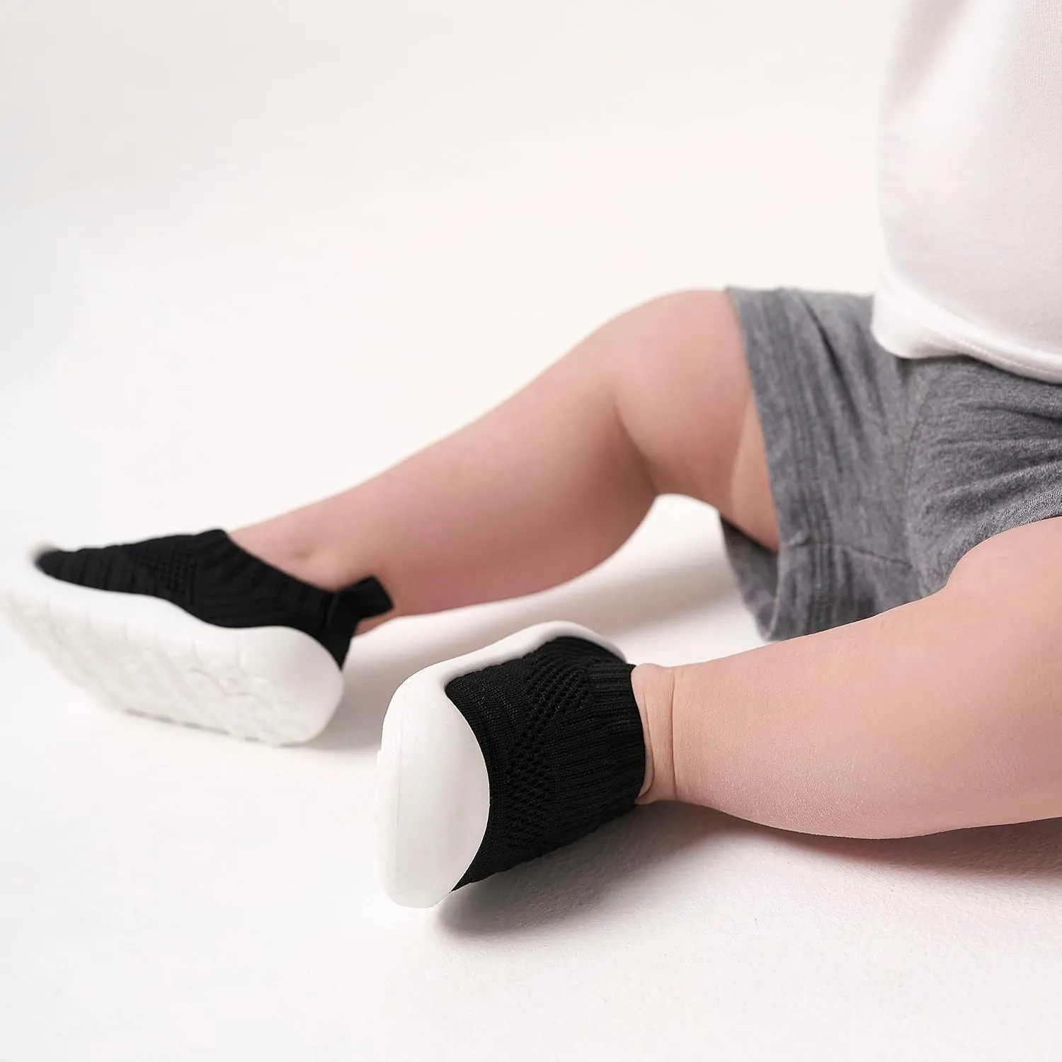 Gerber Kids' Baby Toddler Boy and Girl Stretchy Knit Slip-On Sneaker