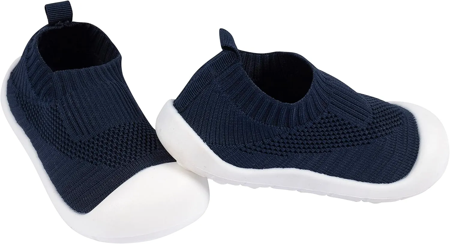 Gerber Kids' Baby Toddler Boy and Girl Stretchy Knit Slip-On Sneaker