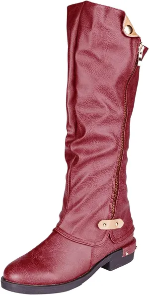Gibobby Cowboy Boots for Women Low Heel Womens Wedge Ankle Boots V Cut Chunky Heels Tassels Side Zipper Booties 52