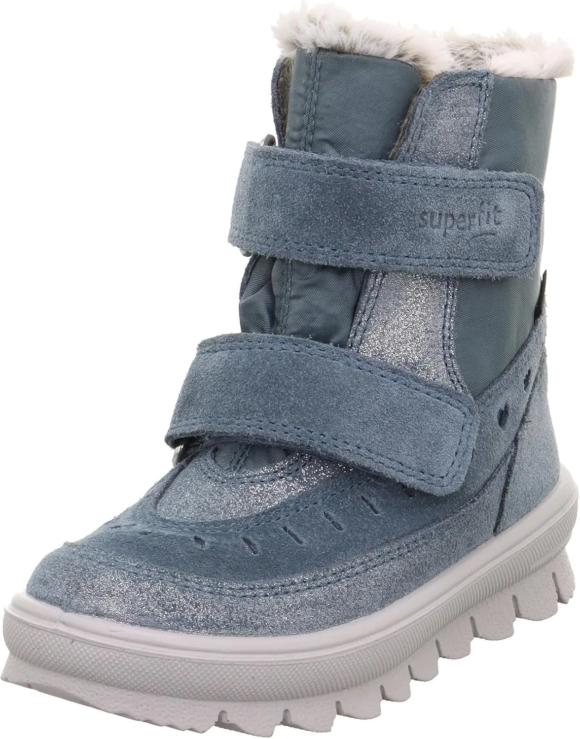 Girl's Modern Snow Boot, Blau 8000, 10 UK Child Wide
