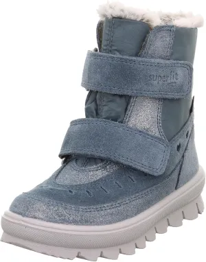 Girl's Modern Snow Boot, Blau 8000, 10 UK Child Wide