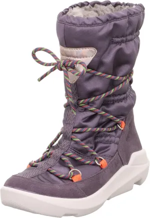 Girl's Modern Snow Boot, Lila 8500, 0 UK Wide