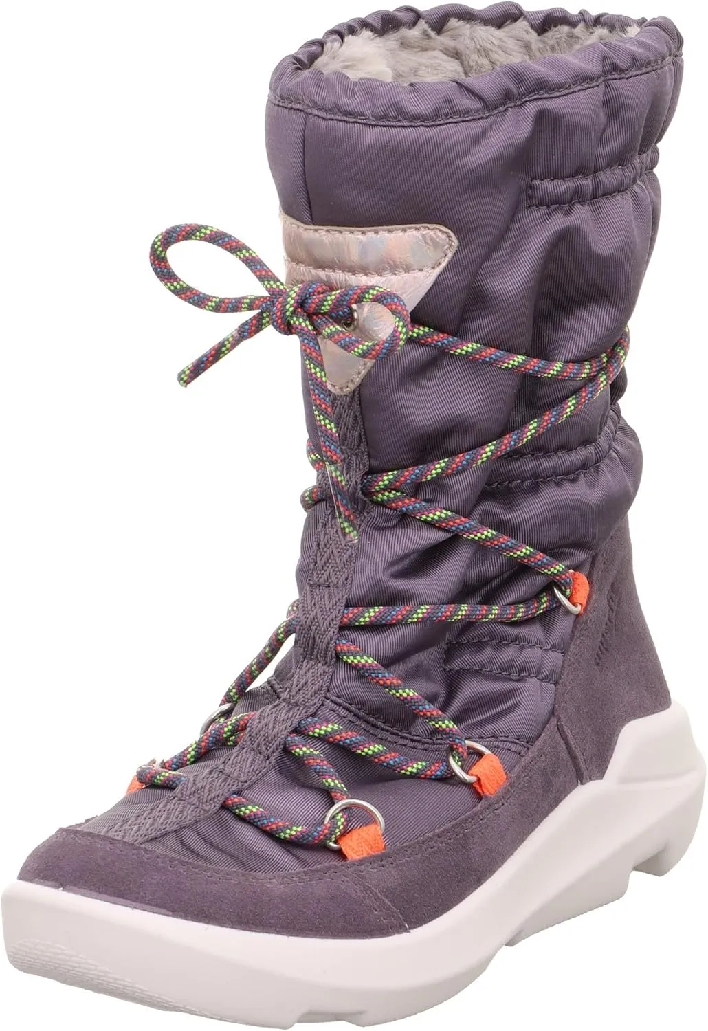 Girl's Modern Snow Boot, Lila 8500, 0 UK Wide