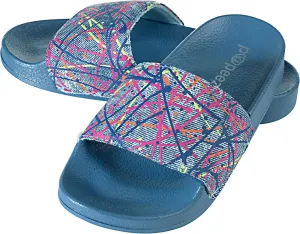 Girls Open Toe Slide Sandals