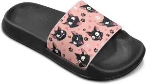 Girls Slides Sandals Anti Slip Shower Pool Sandal Ultra Comfy Open Toe Slippers for Indoor Outdoor Little Kid/Big Kid