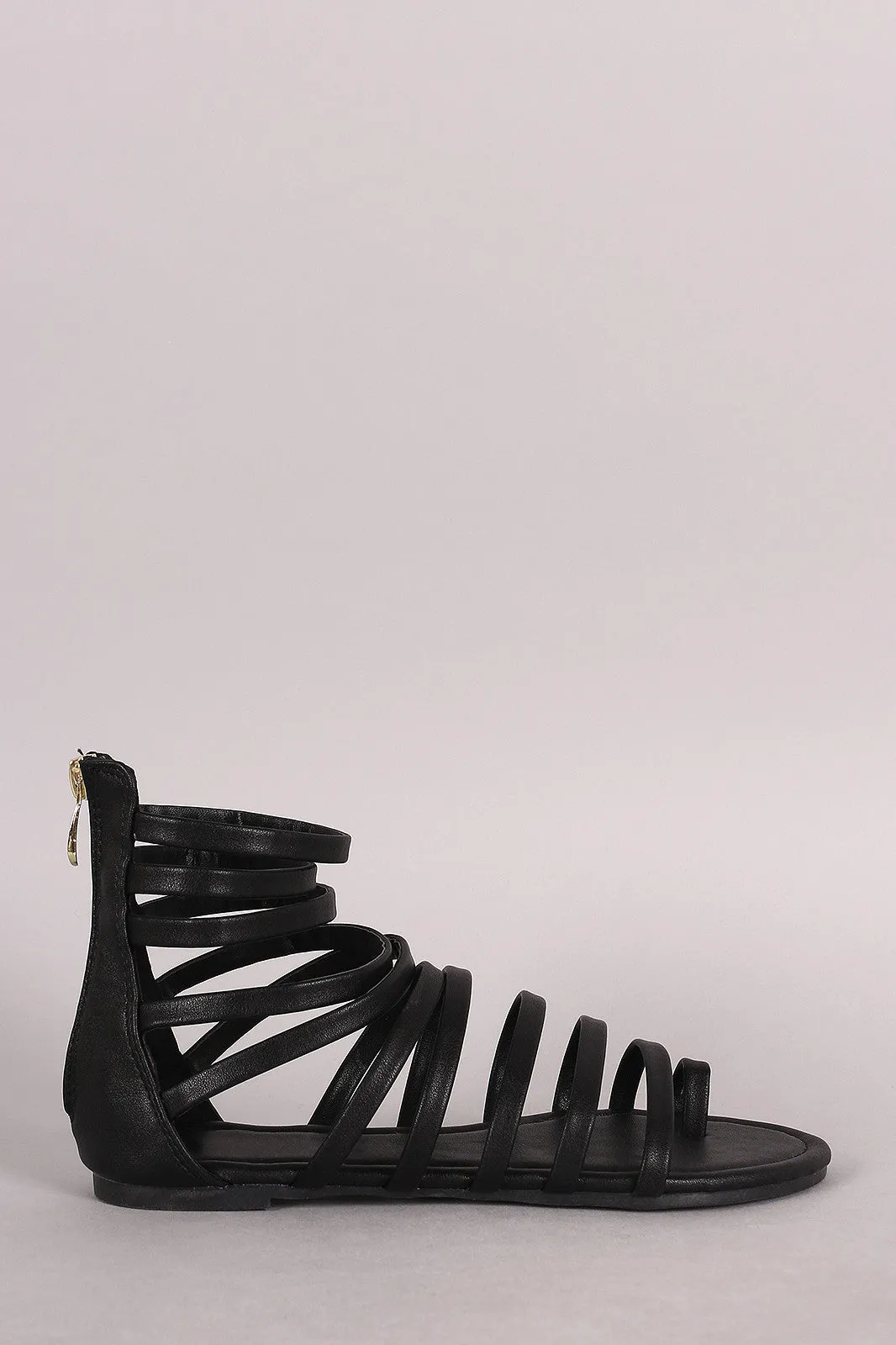 Gladiator Caged Sandal Large variety Ring Toe Exquisite Liliana Flat