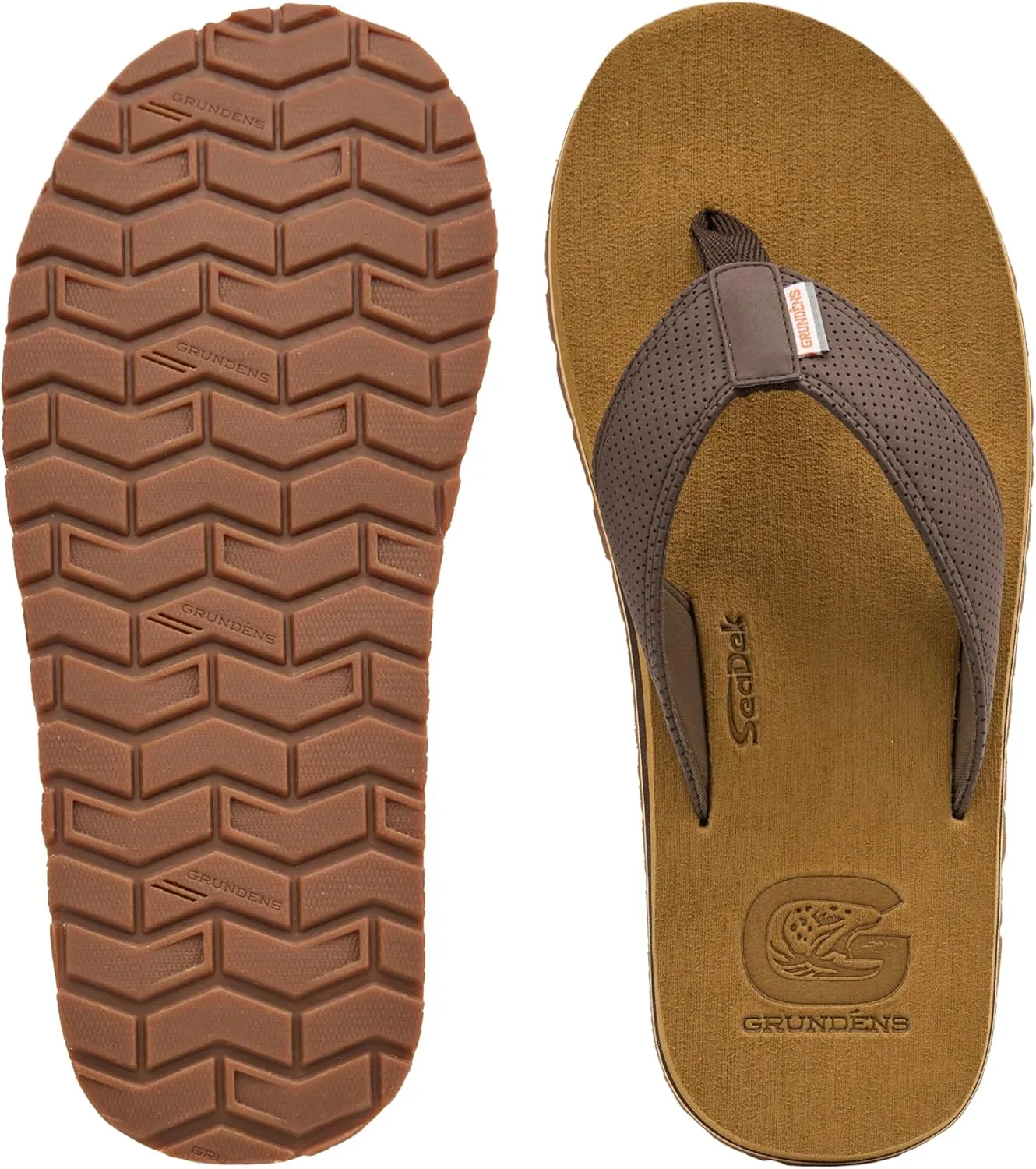 Grundens Species Sandal - Water Friendly Shoe & Wet Grip Sole, Ultra Cushioned Flip Flop, Gamefish Species Inspired