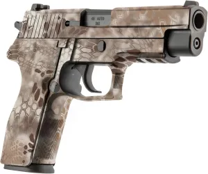 GunSkins Universal Pistol Skin Compatible with Airsoft AEG and BB Gun- Vinyl Wrap - Trim to Install - 100% Waterproof - Non-Reflective Matte Finish - Made in USA