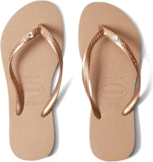 Havaianas Girl's Slim Crystal SW II Flip Flop Sandal (Toddler/Little Kid/Big Kid)