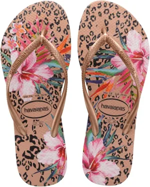 Havaianas Women's Slim Animal Floral Flip Flop Sandal