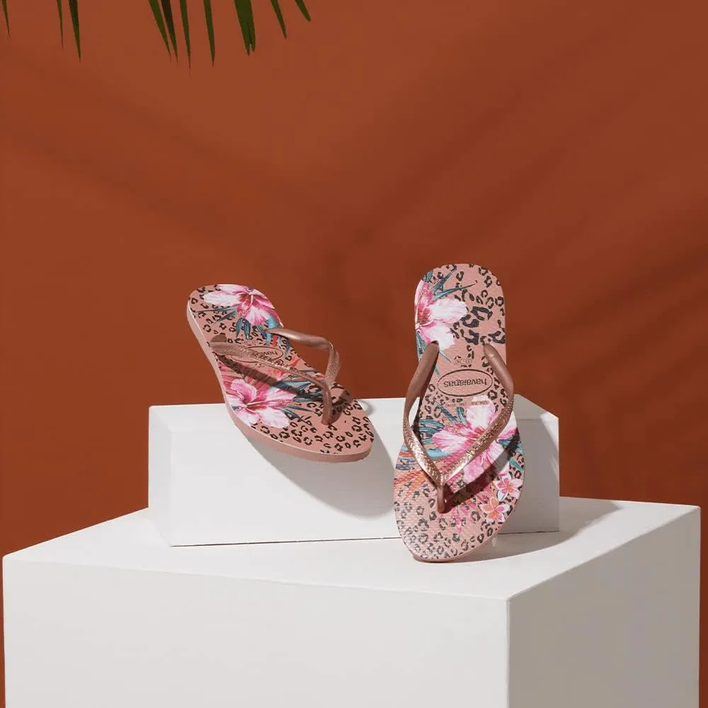 Havaianas Women's Slim Animal Floral Flip Flop Sandal