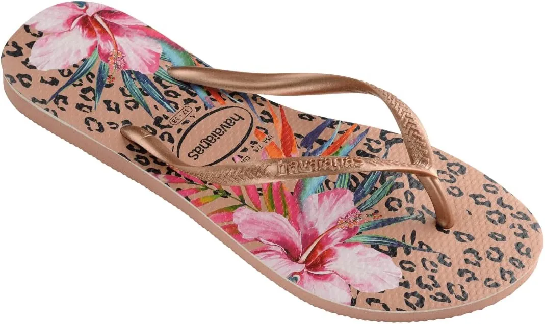 Havaianas Women's Slim Animal Floral Flip Flop Sandal