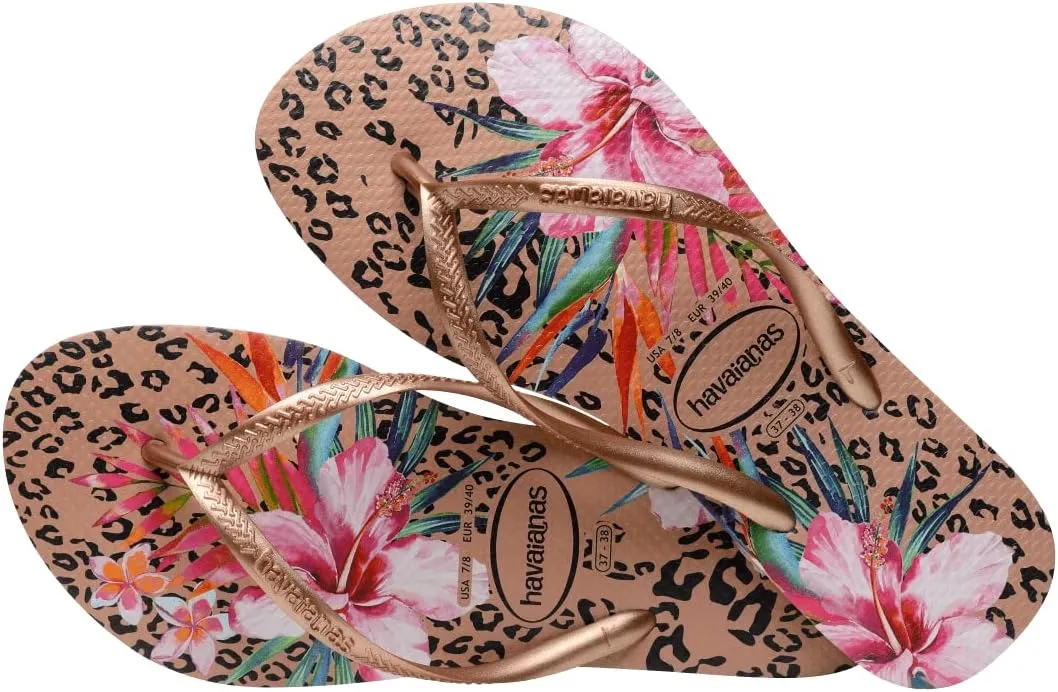 Havaianas Women's Slim Animal Floral Flip Flop Sandal