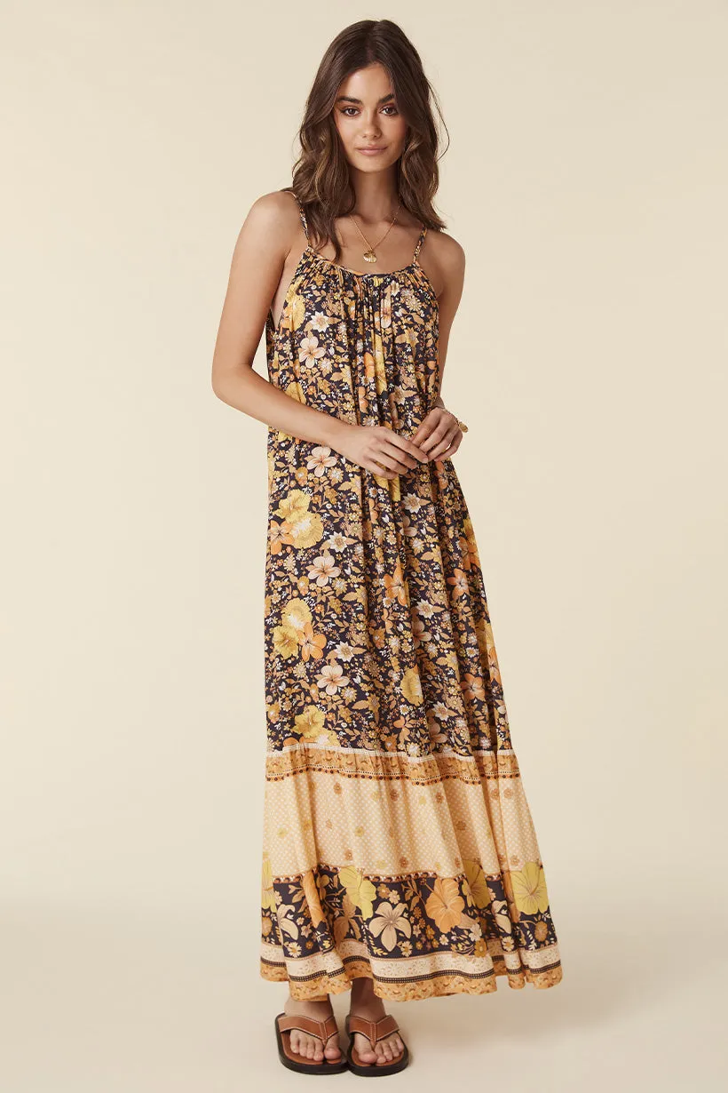 Hibiscus Lane Strappy Maxi Dress