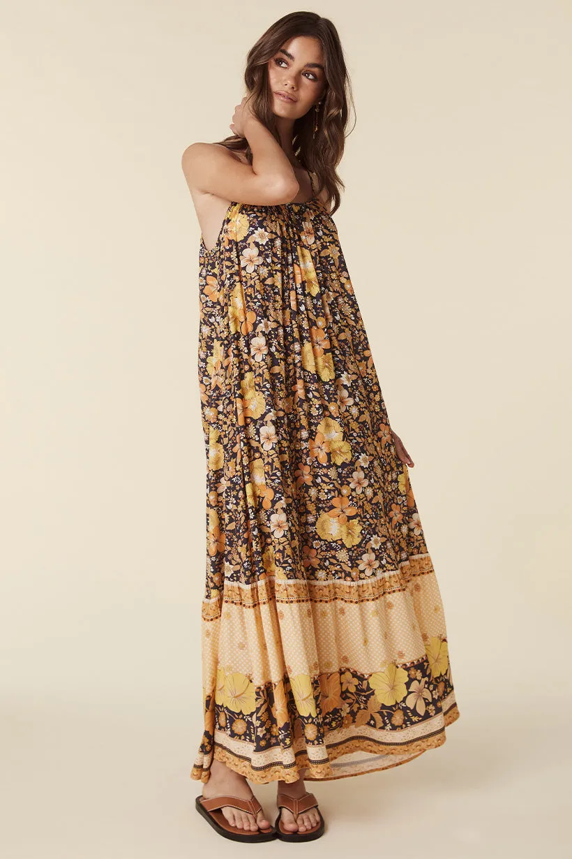 Hibiscus Lane Strappy Maxi Dress