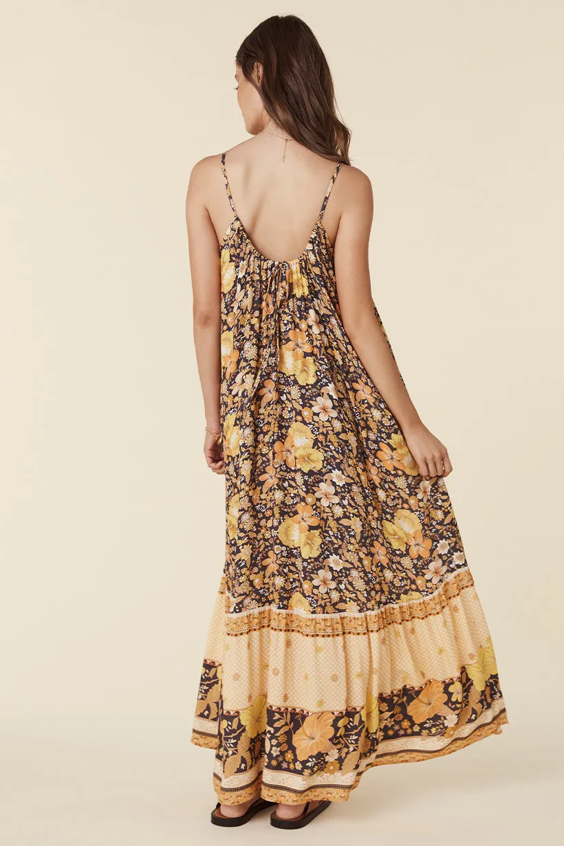 Hibiscus Lane Strappy Maxi Dress