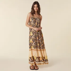 Hibiscus Lane Strappy Maxi Dress