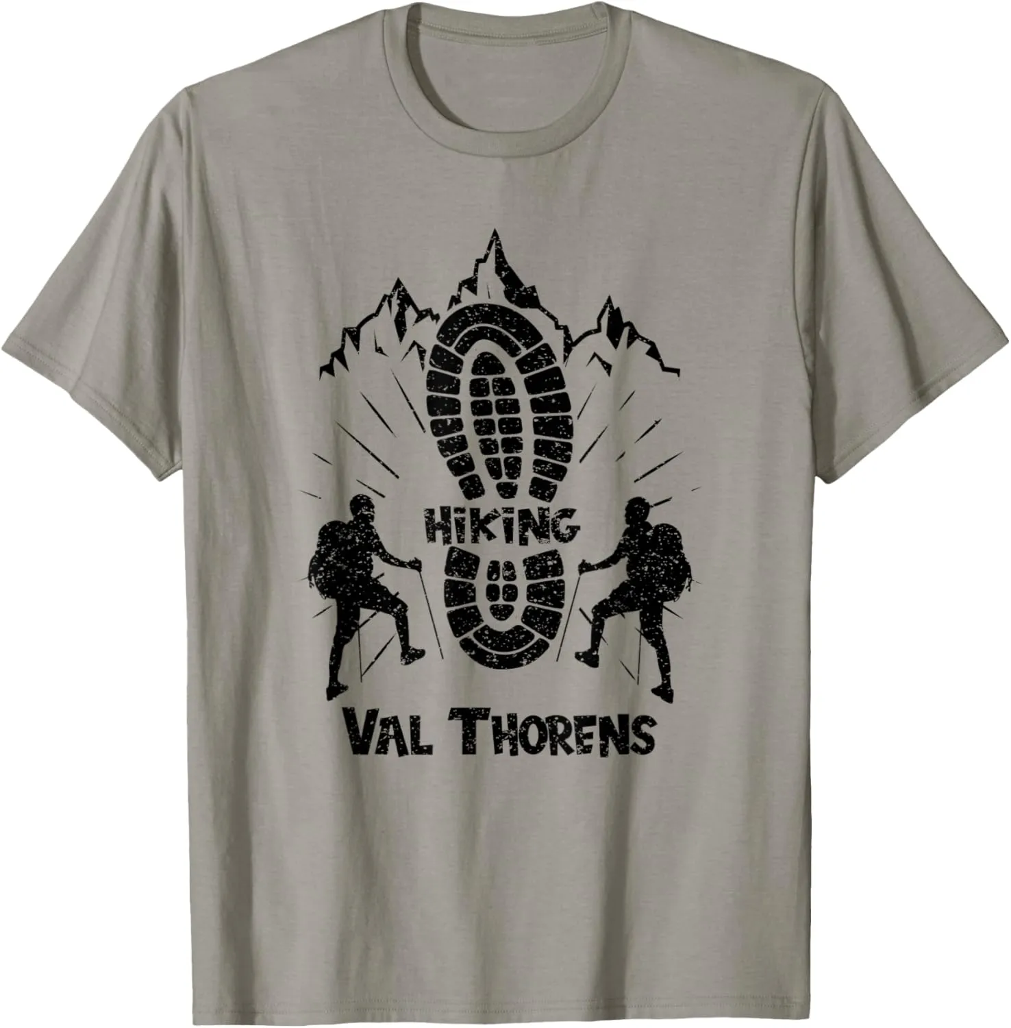 Hiker Val Thorens France Hiking Vacation Ski T-Shirt