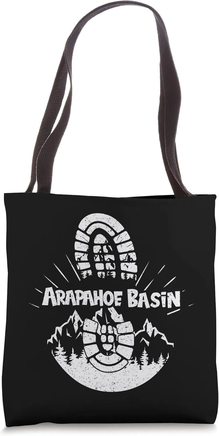 Hiking In Arapahoe Basin USA Vacation Ski Tote Bag