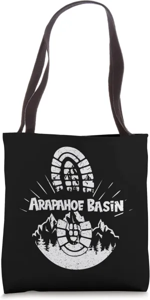 Hiking In Arapahoe Basin USA Vacation Ski Tote Bag