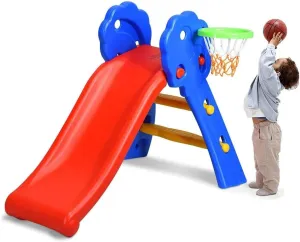HONEY JOY Toddler Slide, Freestanding Climber Slide Playset for Playground, Easy Setup, Sturdy Plastic Indoor Slide for Kids