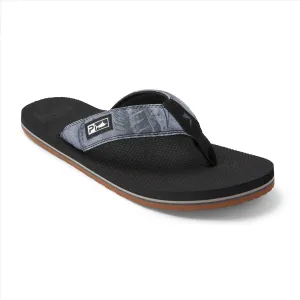 Hooked Up Performance Jandal - Open Seas Black